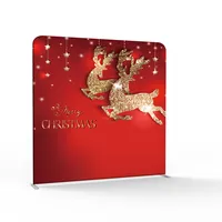 נייד אלומיניום מסגרת 8ft מתח בד חג המולד רקע צילום