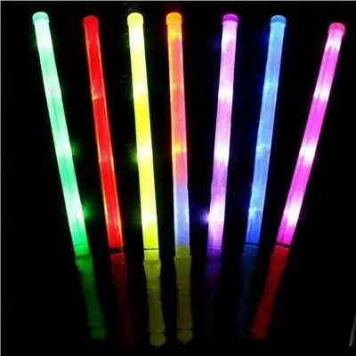 تعزيز مصباح Led مخصص الهتاف عصا ، الصمام اللمعان Glowsticks لعيد الميلاد حزب