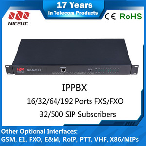 16 lignes téléphoniques/appels simultanés, système téléphonique <span class=keywords><strong>IP</strong></span> PBX passerelle VoIP - Product Image 1