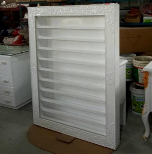 2019 mới nhất cổ điển Pháp phong cách LED khắc hiển thị giá kệ 5 năm bảo hành cho sơn móng tay màu trắng khắc - Product Image 3