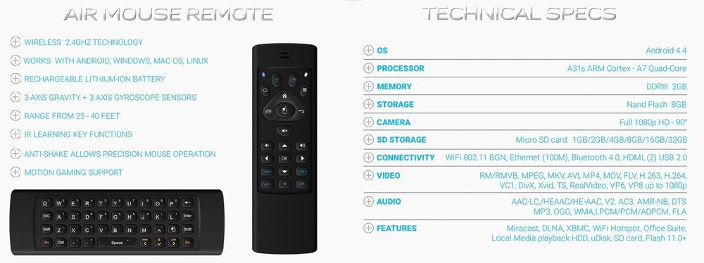 Google android 4.4.2 player venta caliente android smart tv caja de google tv con bluetooth de apoyo