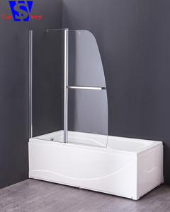 120x190 cm Chine bande givré verre cadre moins coin pivot porte de douche - Product Image 1