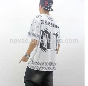 Nueva Graffiti Hip Hop bailarín de Hip Hop patineta corto manga de la ropa moda Casual hombres de baile camiseta - Product Image 3