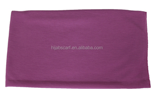 Großhandel Hochwertige Elastizität Einfarbig Foulard Frauen Muslim Hijab Jersey Baumwoll schal