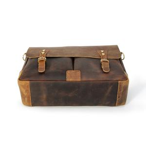 Tiding-Bolso de piel de vaca Crazy Horse para hombre, maletín de <span class=keywords><strong>cuero</strong></span> de grano completo - Product Image 5