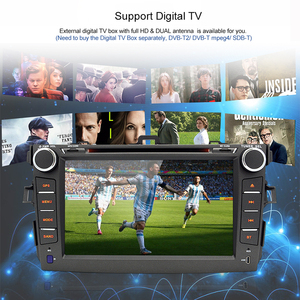 Lecteur DVD de voiture Android 8 pouces 2 Din pour <span class=keywords><strong>Toyota</strong></span> <span class=keywords><strong>Corolla</strong></span> 2008 2007 2009 <span class=keywords><strong>2010</strong></span> 2011 2012 Navigation GPS RDS 1024*600 Autoradio - Product Image 5