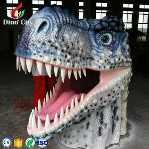 ที่ดีที่สุดที่สมจริง Dilophosaurus หัวขนาดชีวิตไฟเบอร์กลาสไดโนเสาร์หัว