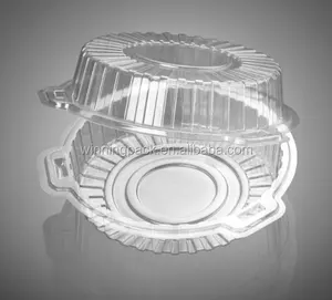 Hộp Nhựa Có Khớp Nối Trong Suốt Dùng Một Lần Vỏ Sò Bánh Tròn - Product Image 1