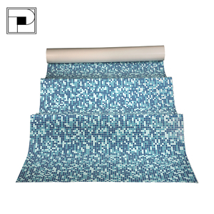 Precio de fábrica empotrada superficie anti-UV PVC espesor 1,5mm mosaico de la piscina de natación - Product Image 1
