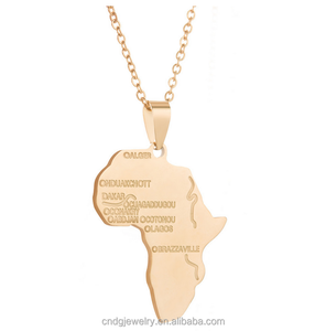Chengfen 보석 공장 직접 판매 일반 골드 펜던트 아프리카 목걸이 저렴한 가격 - Product Image 3