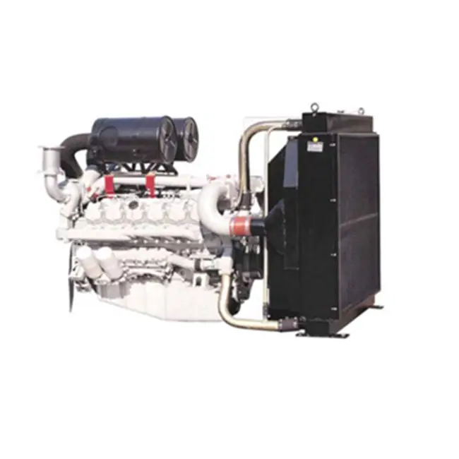 12 цилиндров с водяным охлаждением V-type 800HP 2100rpm PU222TI P-Drive Doosan промышленный дизельный двигатель