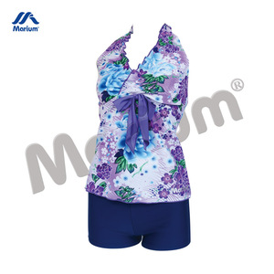 Fancy Own Your Design Beachwear Two Pieces Flower Swimsuit Pants Woman Swimwear - Product Image 1