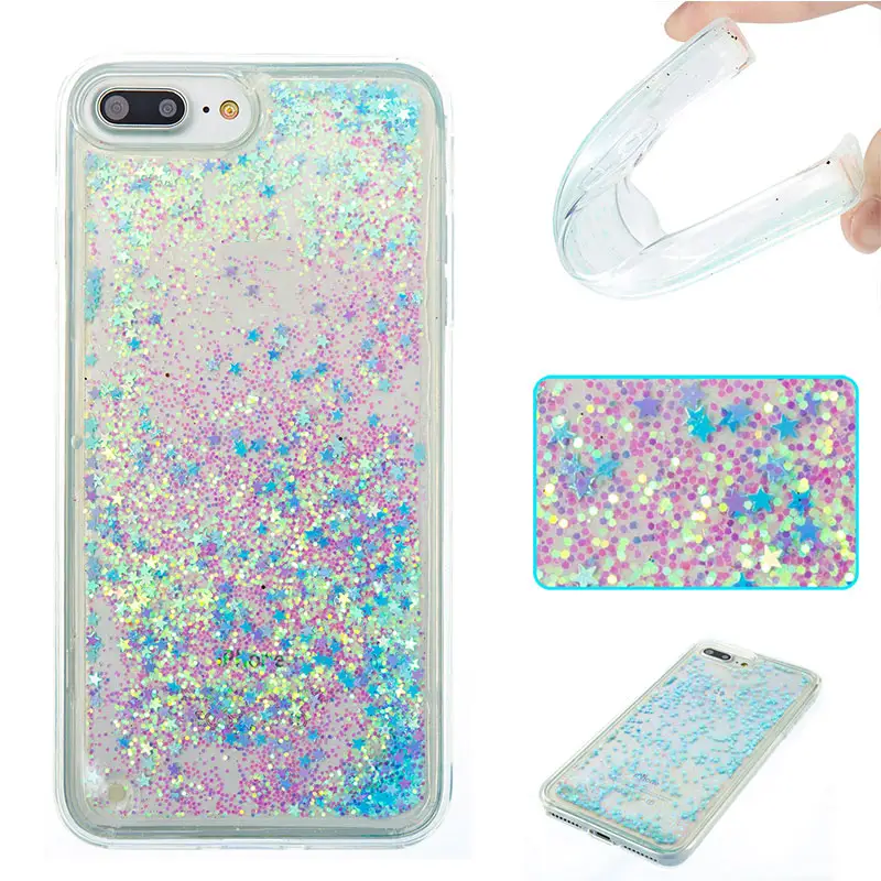 TPU quicksand liquid phone case for iphone 4s 5G SE 6s 6 plus 7 7 plus for iPod touch 5 6 for Samsung S6 S5 S6edge s7 s7 edge