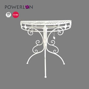 Table de Console demi-ronde en fer, mobilier de maison, <span class=keywords><strong>pour</strong></span> jardin et Patio extérieur - Product Image 3