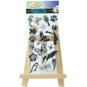 <span class=keywords><strong>Sellos</strong></span> <span class=keywords><strong>acrílicos</strong></span> transparentes <span class=keywords><strong>personalizados</strong></span> de animales para la fabricación de tarjetas - Product Image 2