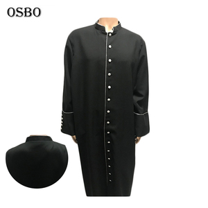 Vesti <span class=keywords><strong>da</strong></span> Chasuble <span class=keywords><strong>da</strong></span> chiesa nera di nuovo Design clero per cori - Product Image 1
