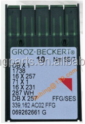Máquina de bordar repuestos agujas de Bordar Groz Beckert agujas DB x1 #7 55/7 FFG/SES Hecho en Alemania - Product Image 1