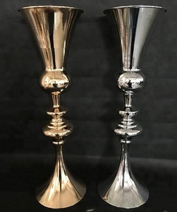 75CM Height French Gold Wedding Centerpiece Metal Flower <strong>Vase</strong> <strong>Stand</strong> - Product Image 1