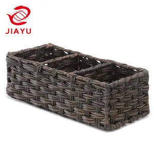 Ins style frutas e vegetais armazenamento com cobertura de plástico para frutas rattan para malha cesta