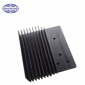 Dissipatore di calore per estrusione di alluminio verniciato a polvere nero cina produttori di profili in alluminio per radiatori superiori - Product Image 2