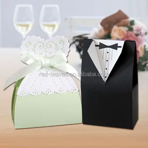 Sposa E Lo Sposo di Cerimonia Nuziale di Favore Del Regalo Scatola di Carta - Product Image 1