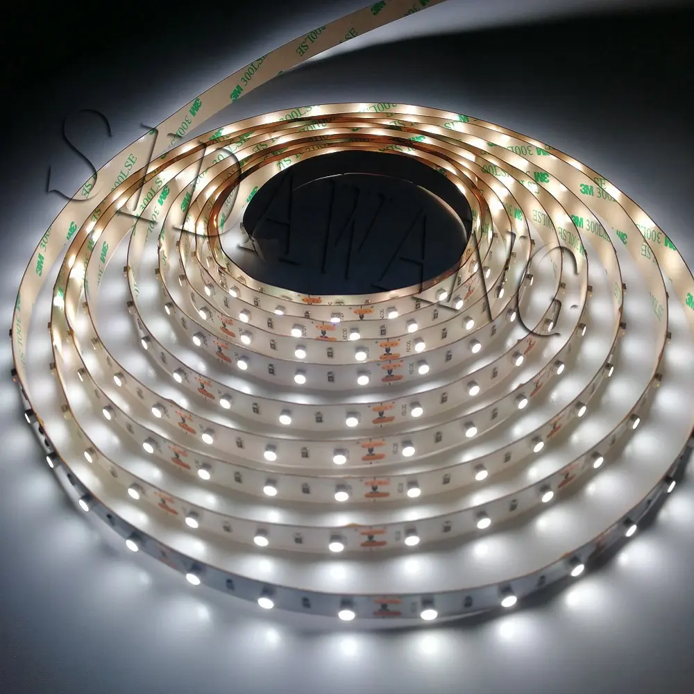 3528 LED Strip Light, 60/M, 5MM Wide, White/Yellow/Red/Blue/Green Colors, 5M Reel