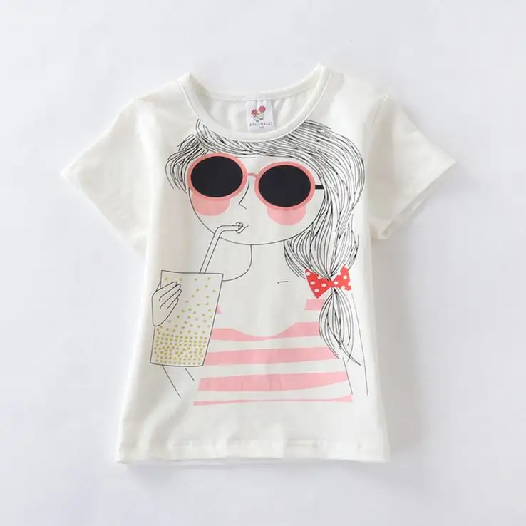 Fabriek groothandel t-shirt kinderen katoen kinderen met korte mouwen t-shirt kinderen cartoon t-shirt voor verkoop