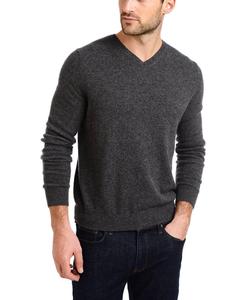 Maglione Pullover da <span class=keywords><strong>Uomo</strong></span> in Cashmere 100% con <span class=keywords><strong>Scollo</strong></span> a <span class=keywords><strong>V</strong></span>, Tinta Unita, Super Morbido - Product Image 1