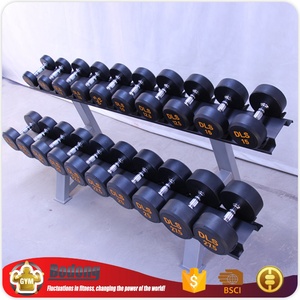 Mancuerna de hierro fundido de alta calidad de fábrica OEM con logotipo personalizado de cabeza redonda de neopreno 60kg de peso para fitness y levantamiento de cuerpo - Product Image 3