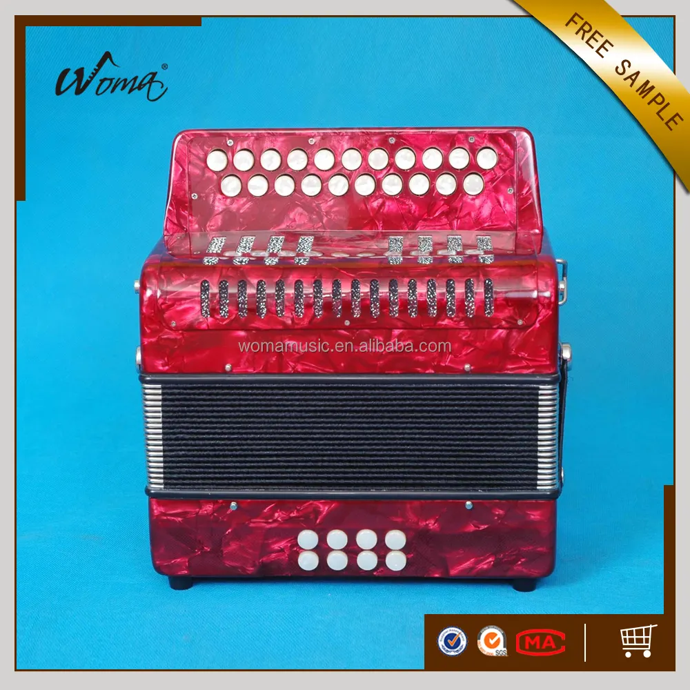 Đàn Accordion Nút Diatonic Celluloid Cao Cấp 21K8B Kèm Lưỡi Gà Cagnoni