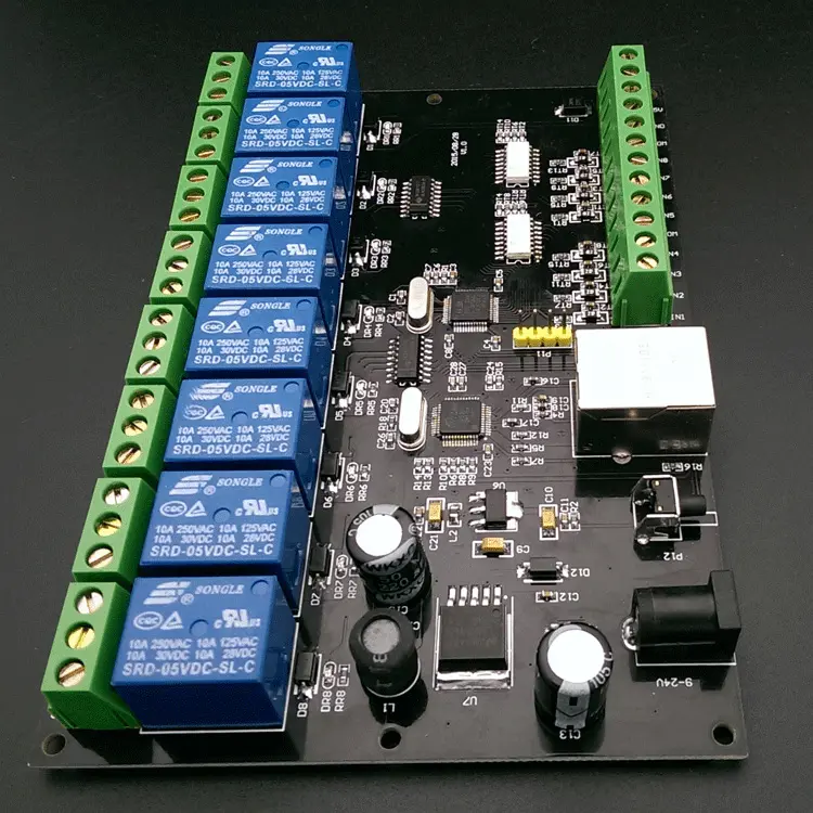 Contrôleur d'accès Ethernet, 8 voies, IP/Ethernet, MODBUS tcg