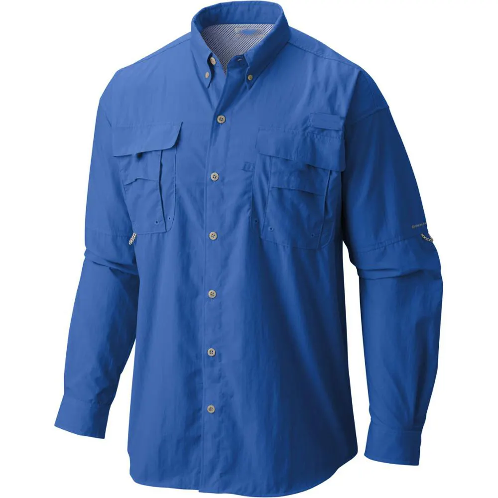 Мужская рубашка для рыбалки с длинным рукавом и защитой от УФ-лучей