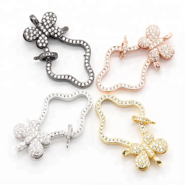 Good quality crystal rhinestone survival bracelet clasp