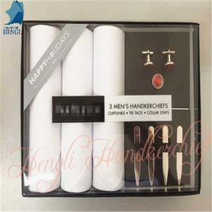 Blanco mezclado regalo de las mancuernas tiebar corbata collar <span class=keywords><strong>estancias</strong></span> pañuelo - Product Image 2