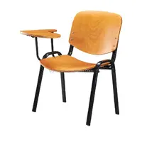 Cadeiras de estudo de plywood, cadeiras de treinamento de móveis para estudantes com tablet