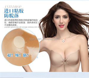 Nóng bán Tốt dính Lala Nữ Thần Backless Push up Vô Hình Silicone Free Bra - Product Image 4