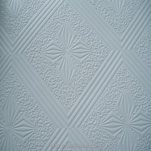 Hiện đại PVC Trần Hội Đồng Quản trị không thấm nước và chống cháy thạch cao thạch cao Trần cho khách sạn gạch vuông thiết kế - Product Image 4