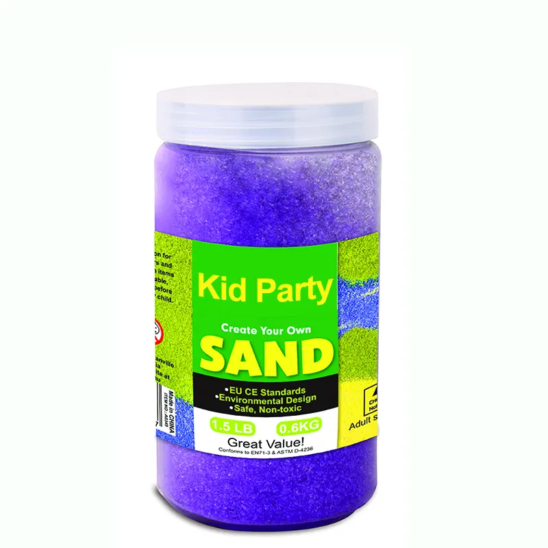 Kids DIY sand art kit with sand art cards and colored sand