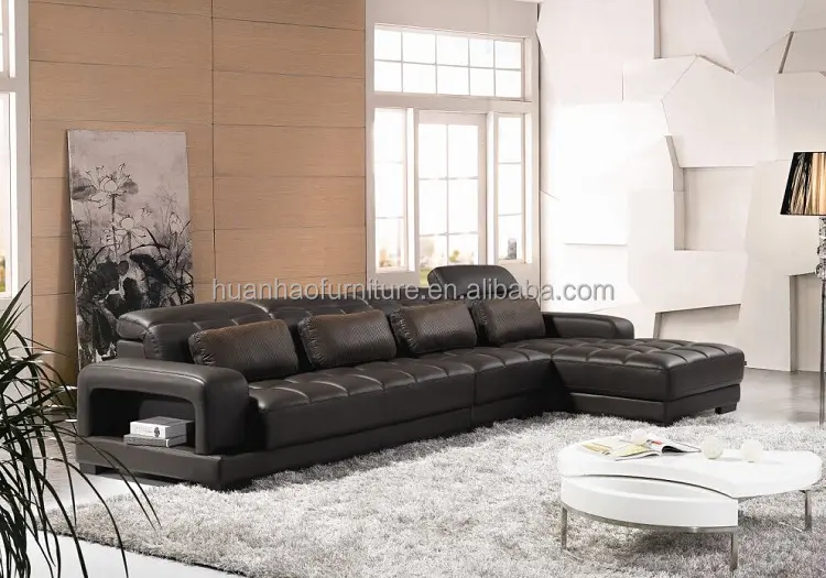 Mobiliário da china luxo sala de estar 4 lugares sofá s080