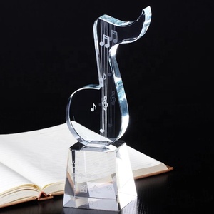Honor of crystal Creative Music Award cerimonia musicale trofeo di cristallo <span class=keywords><strong>per</strong></span> musicisti Souvenir musicale monumento - Product Image 5