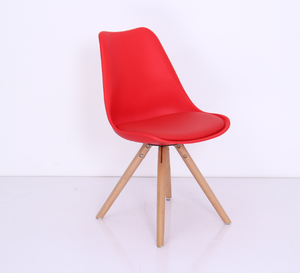 Chaise De Salle à Manger en plastique massif, pied en bois, moderne, vente en gros, <span class=keywords><strong>bon</strong></span> <span class=keywords><strong>marché</strong></span> - Product Image 5