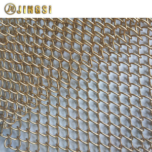 Lưới chuỗi Rèm trang trí kim loại Chuỗi liên kết dây lưới Rèm tắm hiện đại thẩm mỹ trang trí kiến trúc - Product Image 3