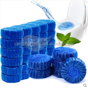 Fabricantes profesionales precios baratos 50g cada bloque desodorante de inodoro de burbuja azul, limpiador automático de inodoro - Product Image 1