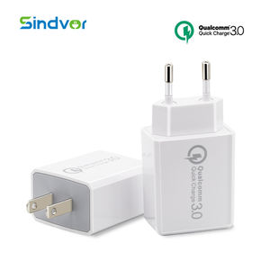 Sindvor Qualcomm carga rápida 3.0 dual USB 2 puertos ee.uu. cargador de pared de viaje - Product Image 3