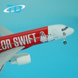 AirAsia A320 16cm Flugzeug modell Metall Zink druckguss mit Fahrwerk lackierte Technik - Product Image 5