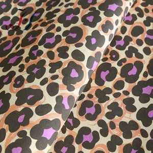 Estampa digital de leopardo em 100 algodão tela para fazer bolsas e sapatos