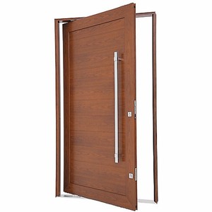 Nuovo esterno in legno di teak principale porta a battente risparmio di spazio