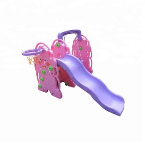 Cartoon Children Plastic <strong>Swing</strong> <strong>and</strong> <strong>Slide</strong> Set PE Material Supplied by China - Product Image 6