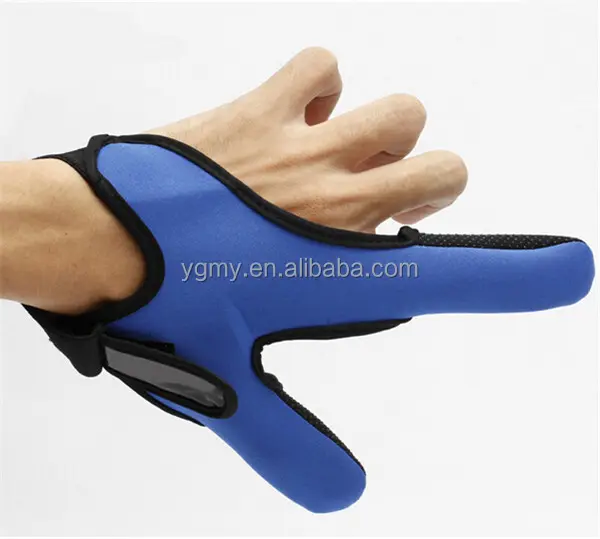 Elastic Single Casting Two-finger Fishing Gloves Adjustable Finger Protector for Fishing