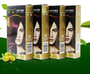 GMPC ISO 100% cobertura gris orgánica saludable de crema de color de pelo